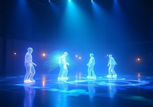 AR голографические дисплеи на сцене